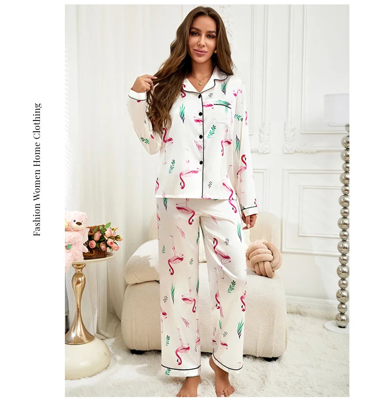 Women's Satin Pajama Set