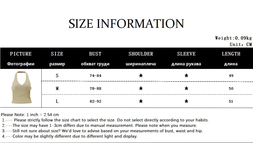 Korean Fashion Backless Halter Crop Tank