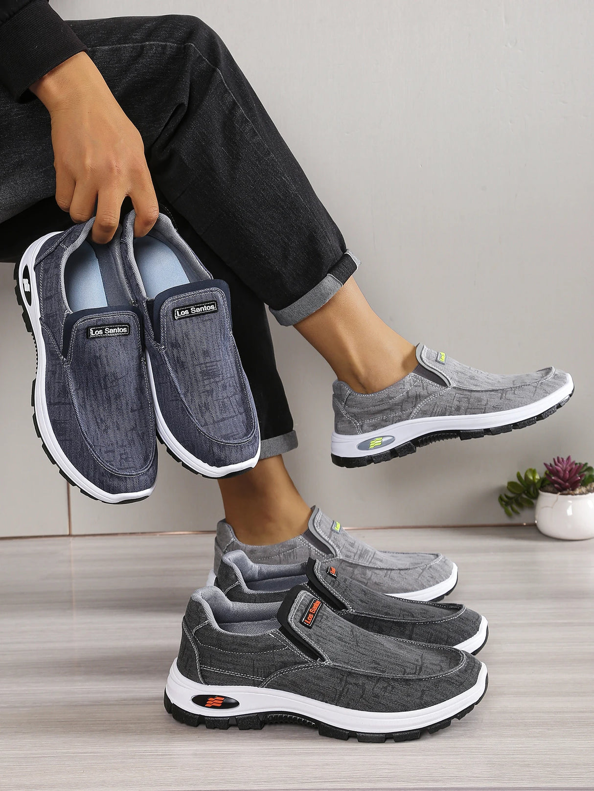 Men Fabric Casual Canvas Sneakers
