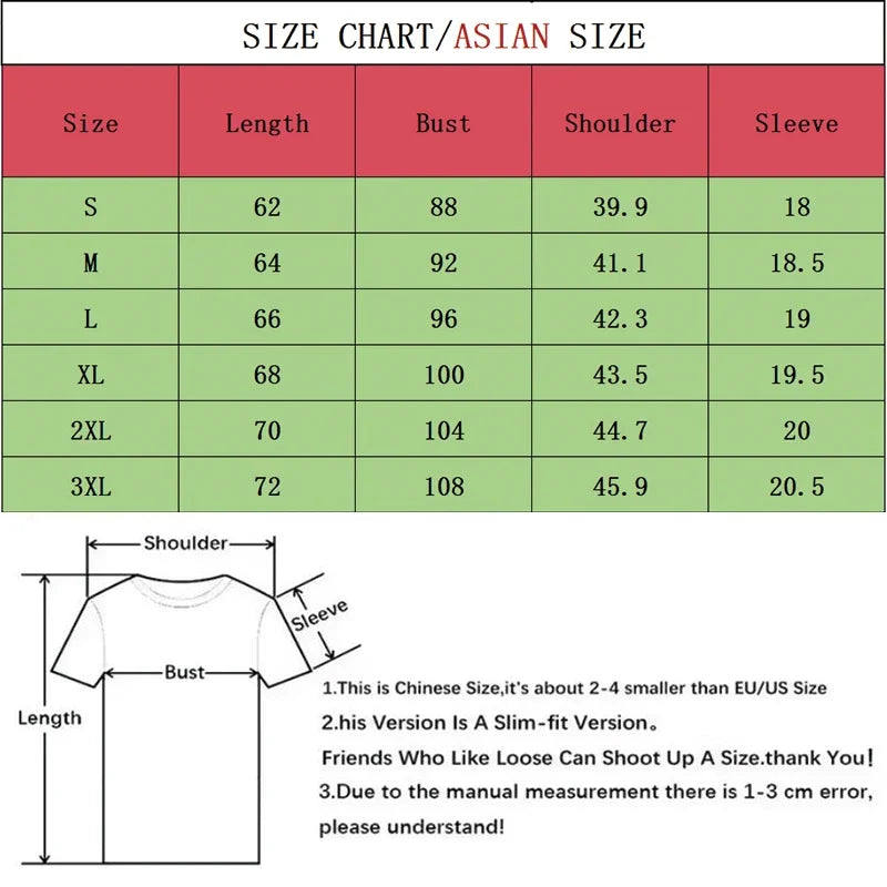 Size chart for Vintage Floral 3D Print V-Neck T-Shirt showing measurements for various sizes.