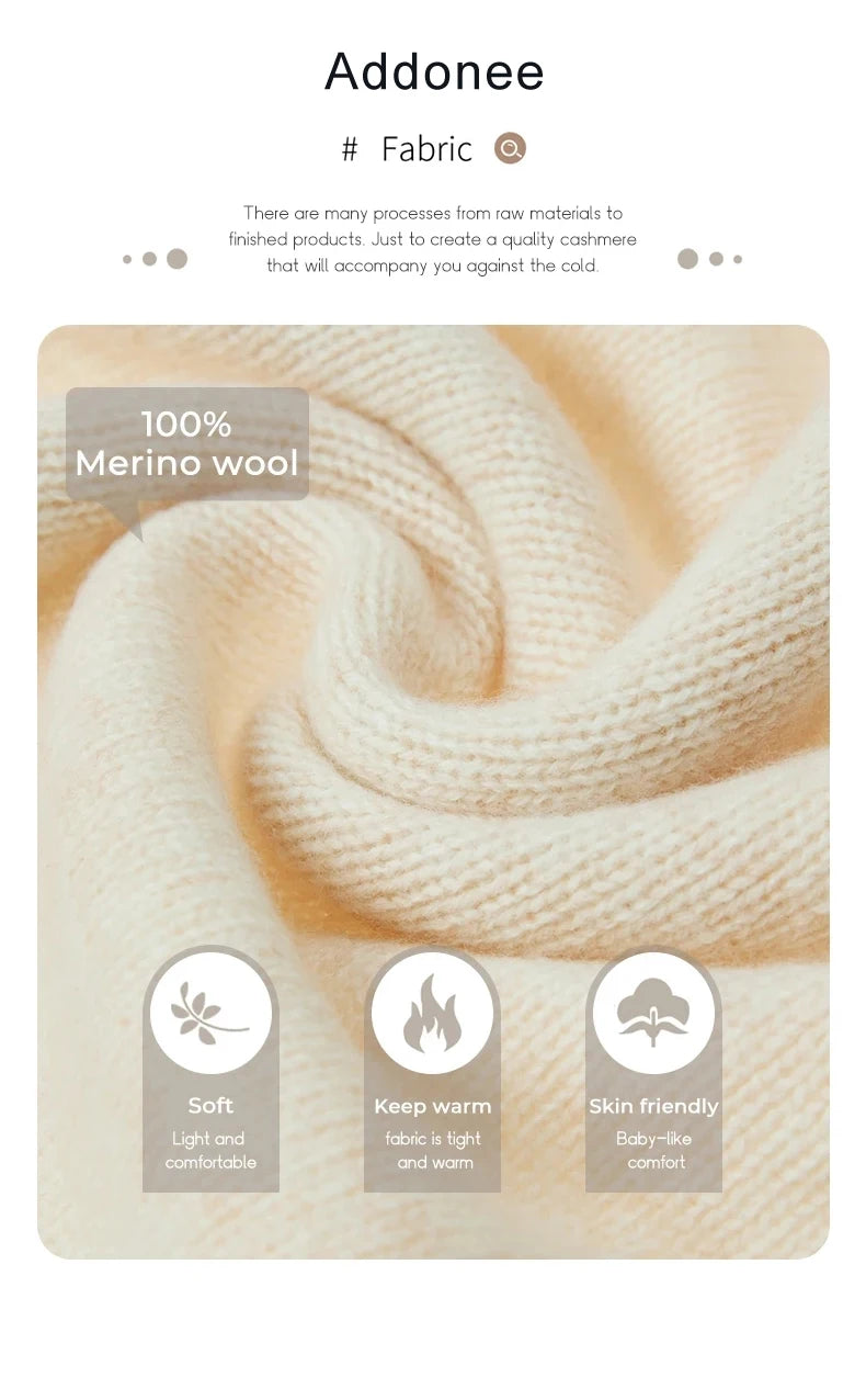 Women's Merino Wool Knit Pullover