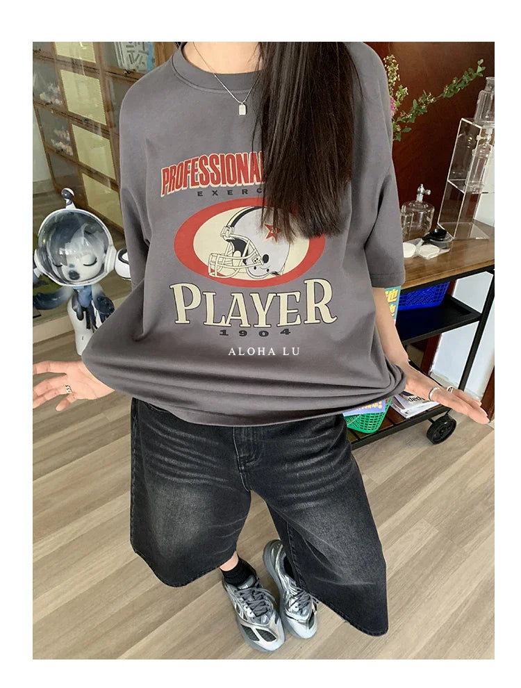 FadeMid™ – Black Retro Loose Shorts (High Waist, Y2K Mid-Length)