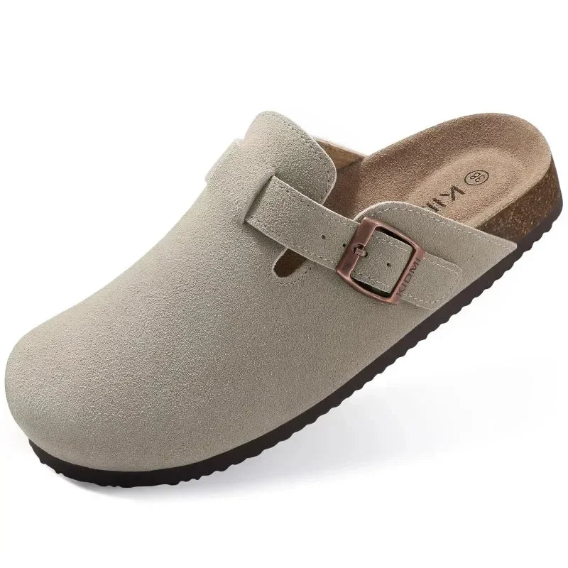 Men Suede Cork Mules