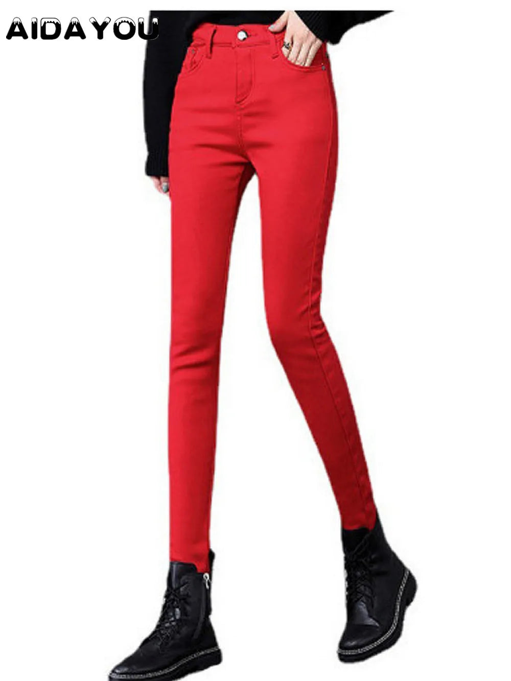 بنطلون مكتب نسائي أبيض