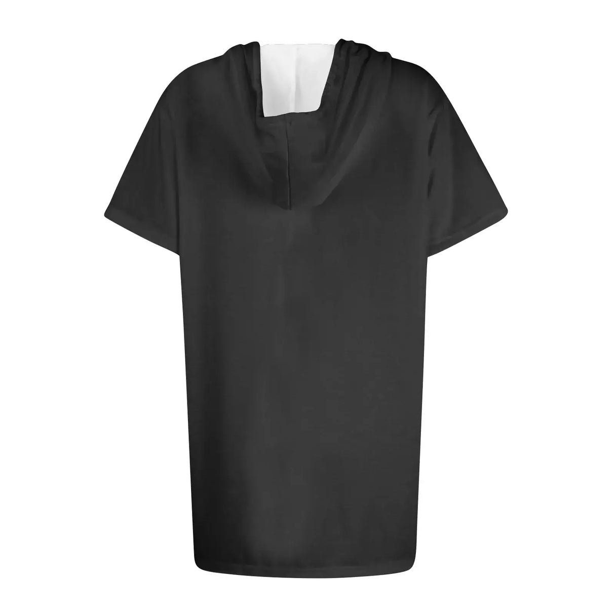 هودي نسائي كبير الحجم بأكمام قصيرة