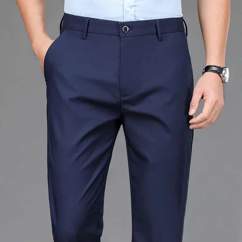 Men Black Smart Trousers