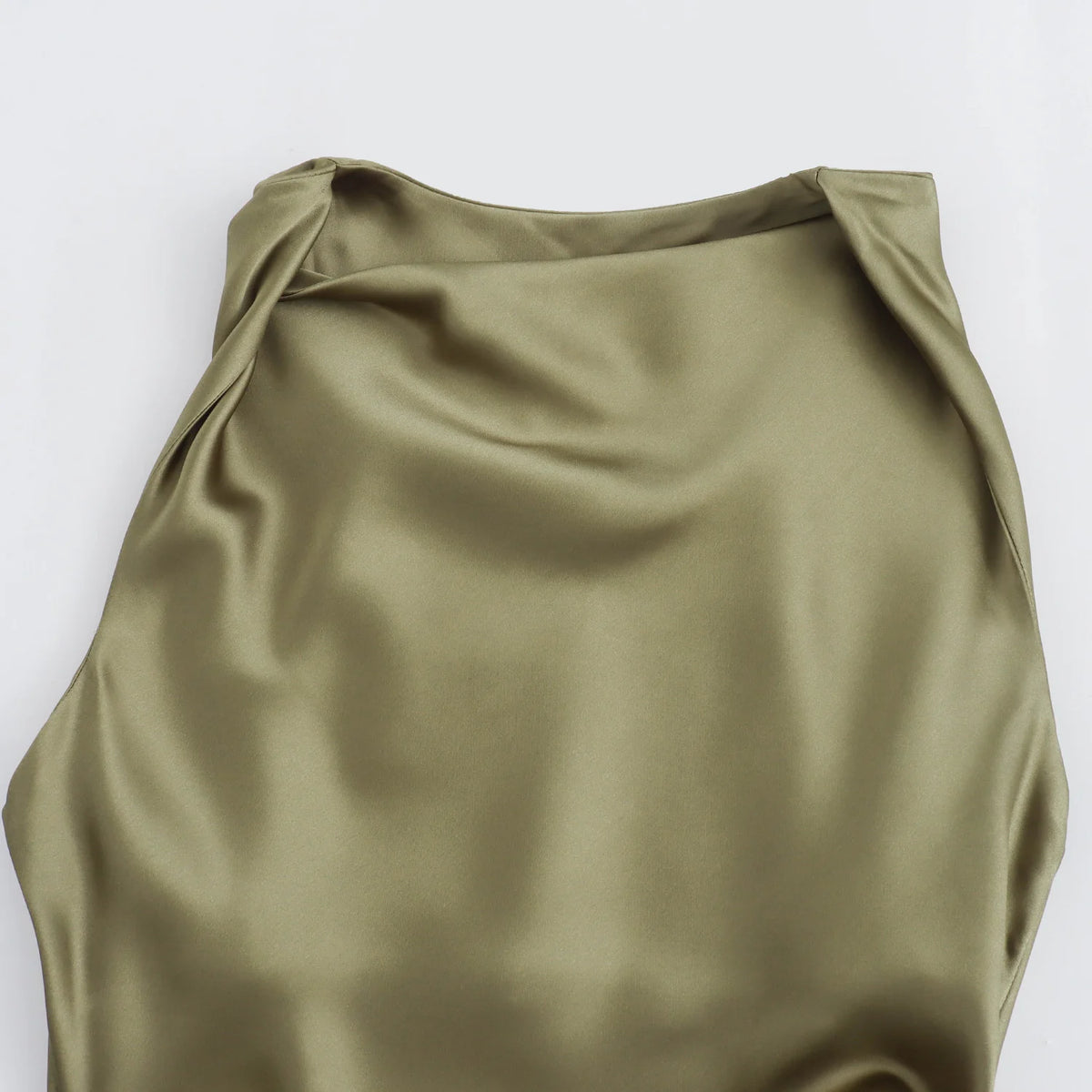 Luxe Satin Midi Elegance Dress