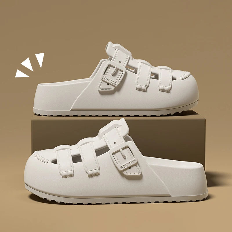 صنادل نسائية بكعب مسطح كاجوال