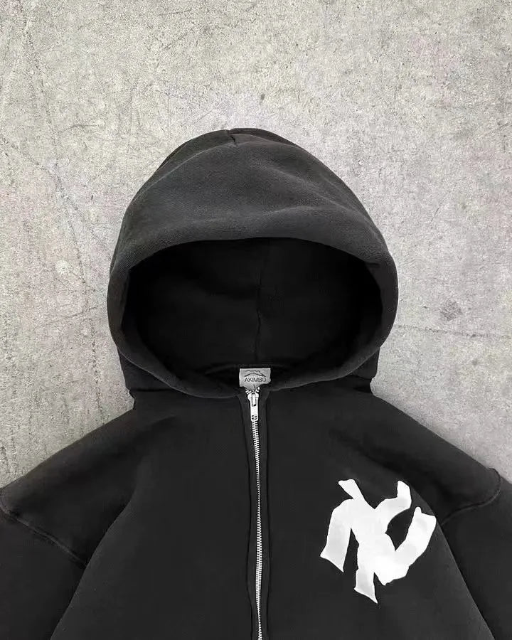 Women's Y2K Retro Letter Hoodie