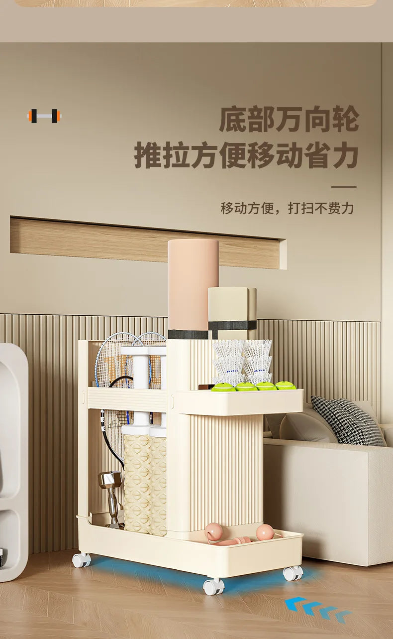 Slim Home Storage Cart Rack