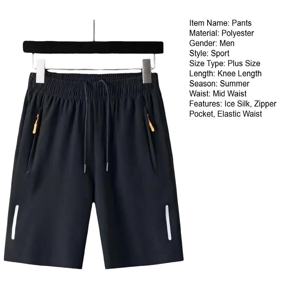 Men's Plus Size Ice Silk Shorts – Cool Summer Wear