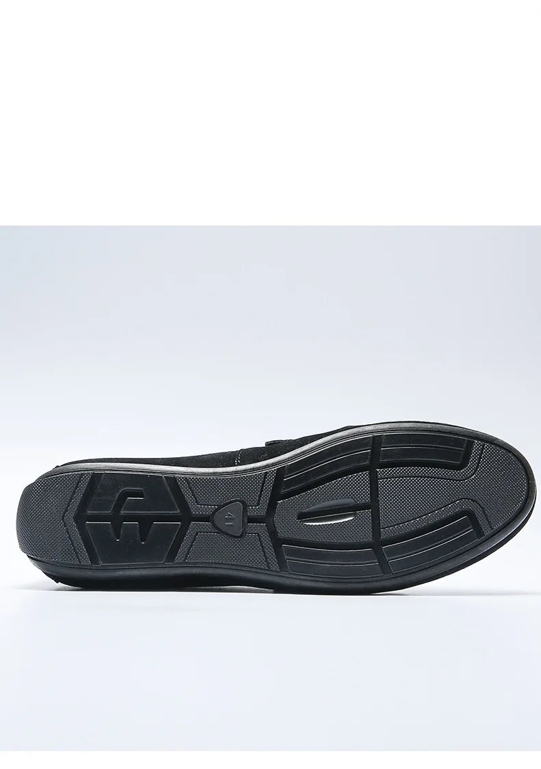 Men Solid Color Big Size Loafers
