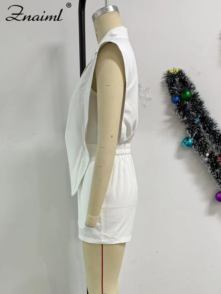 VivaPatch™ – White Patchwork Birthday Jumpsuit (Trendy, Flattering & Standout)