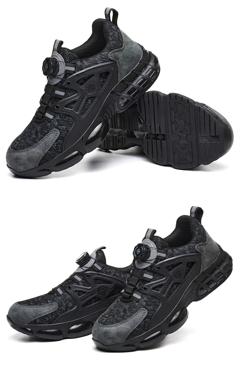 أحذية أمان نسائية برأس فولاذي عاكس