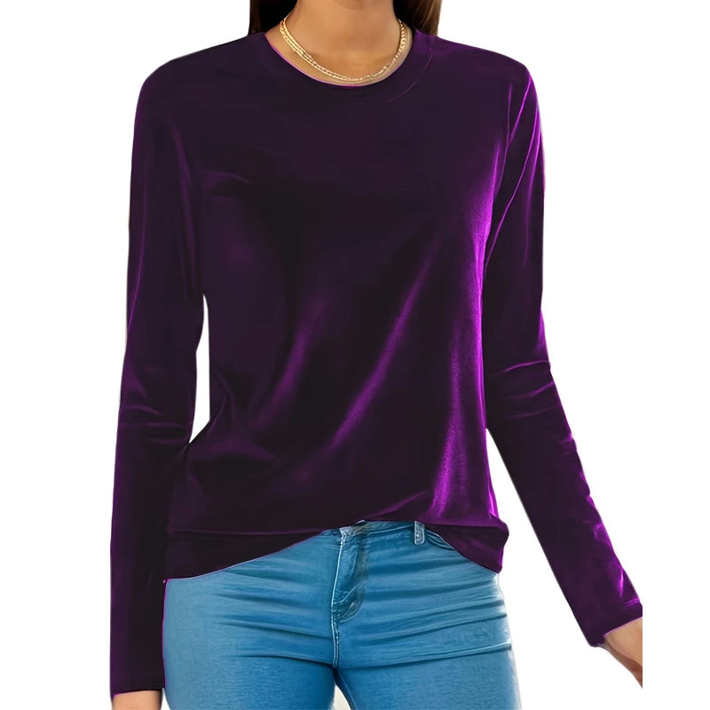 Women's Plus Size Long Sleeve Top – 2025 Collection