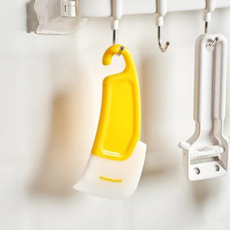 Kitchen Pan & Dish Cleaning Scraper – Soft Blade Brush