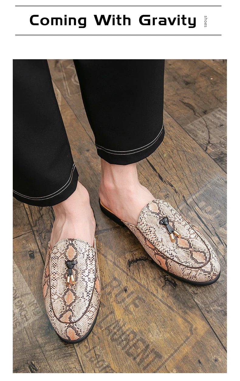 Men Leather Mules