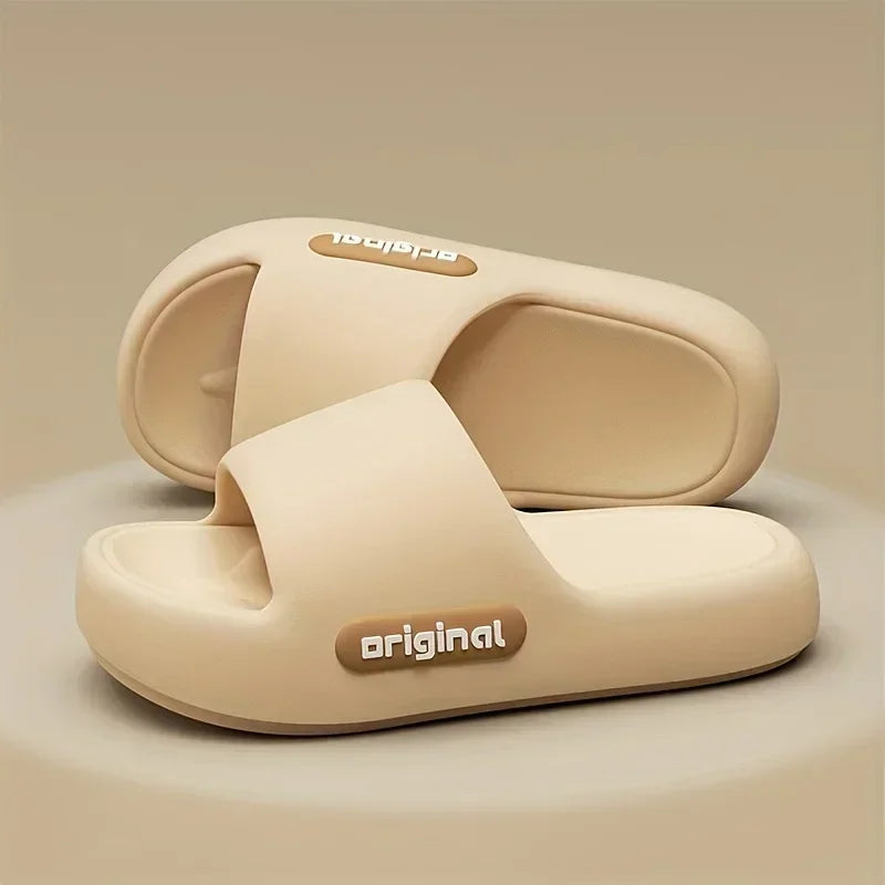 نعال ناعمة للنساء للاستخدام الداخلي والخارجي بنعل سميك