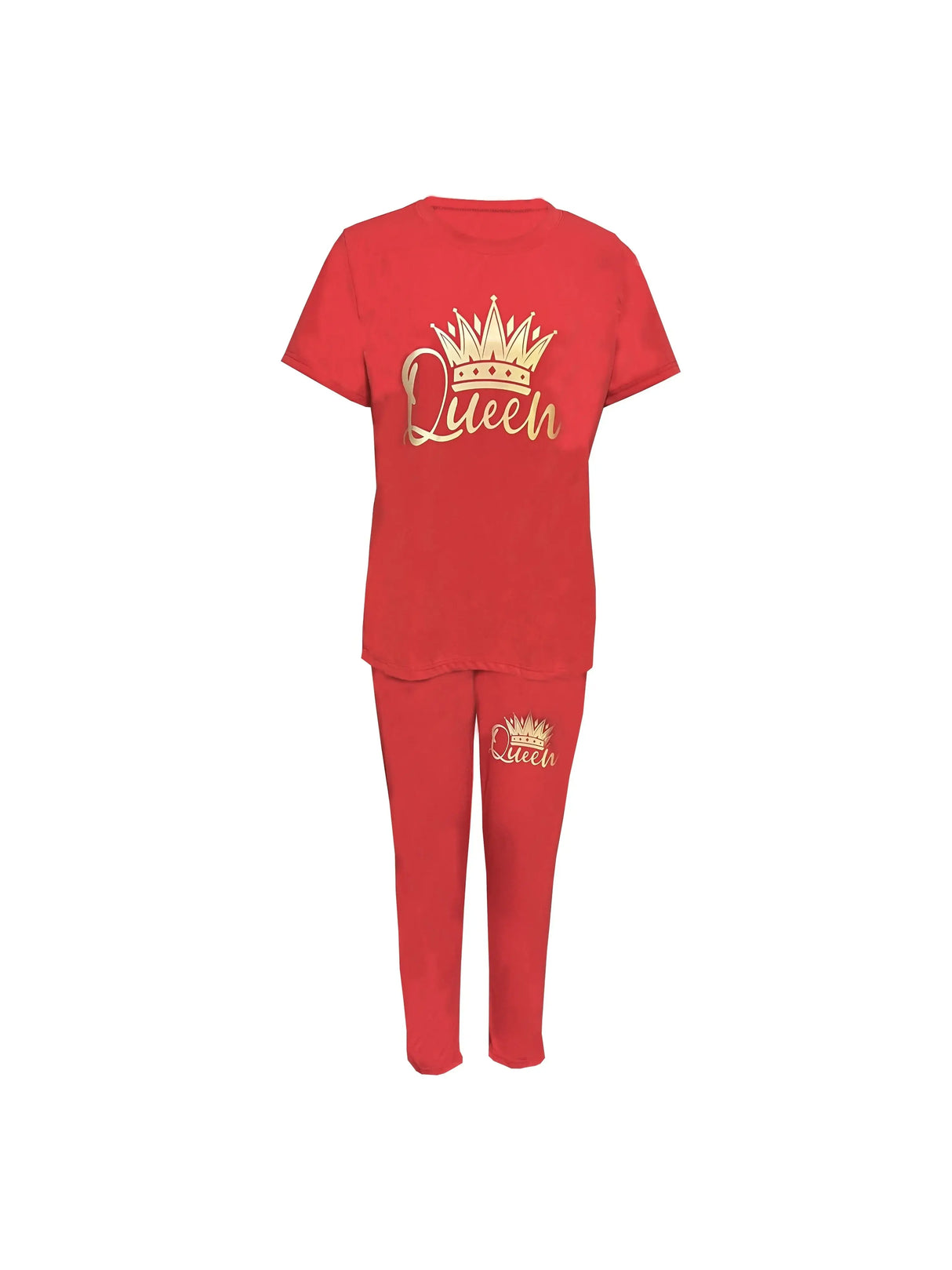 Women Plus Size Printed Casual Set