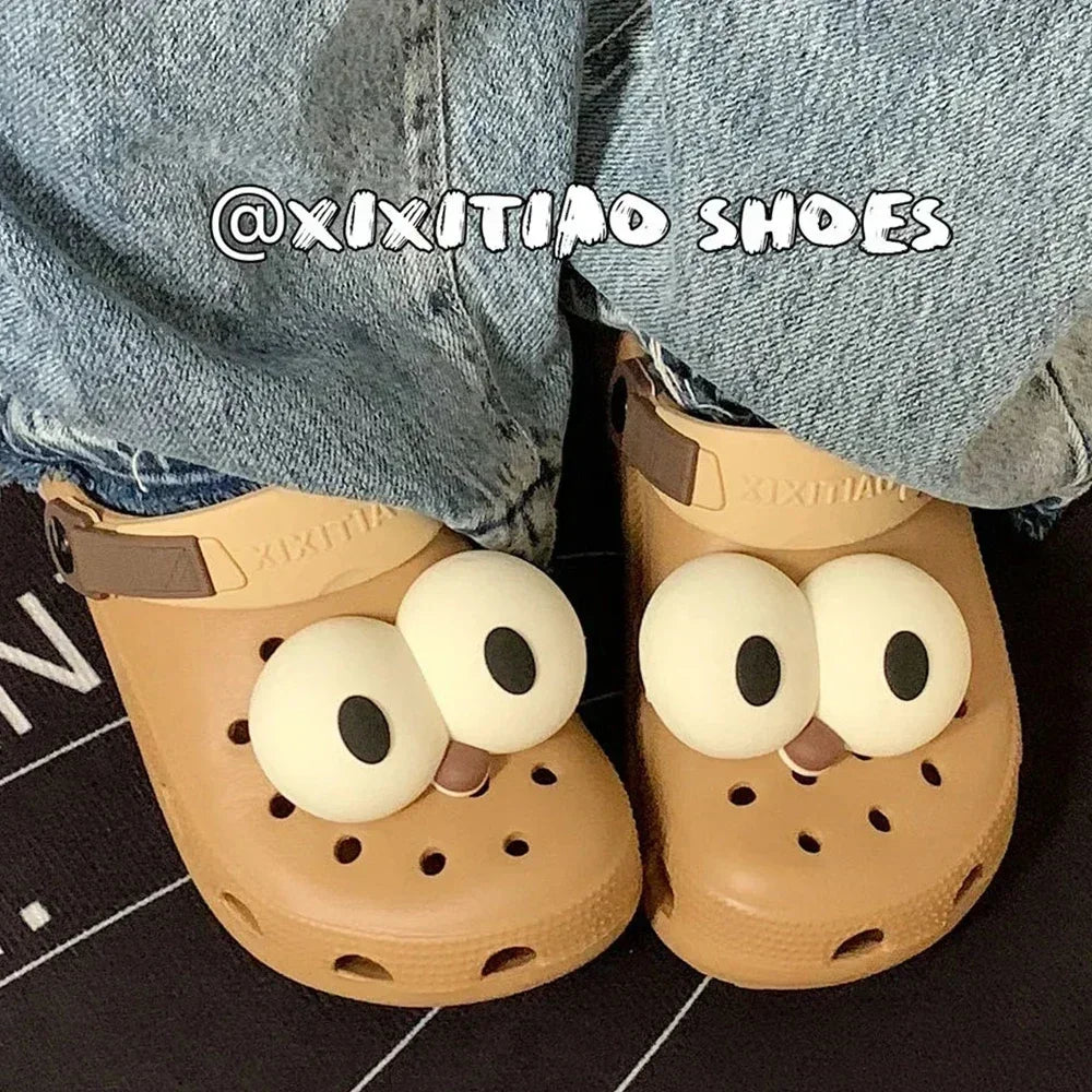 Women Funny Eye Shoe Charms Cute Accessories