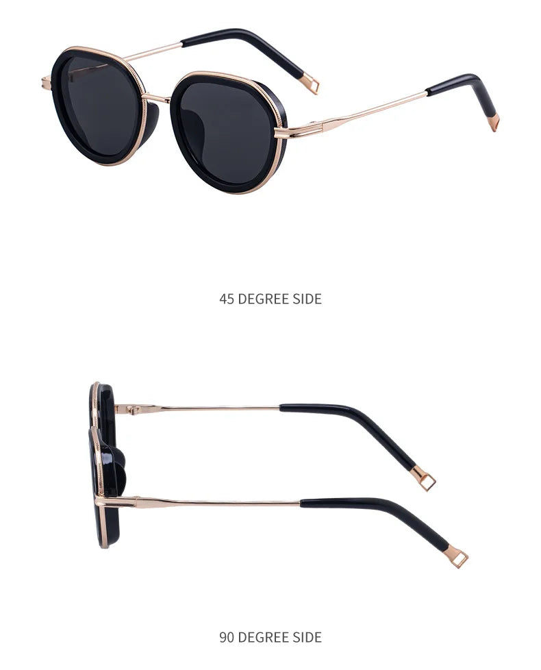 Vintage Round Metal Sunglasses