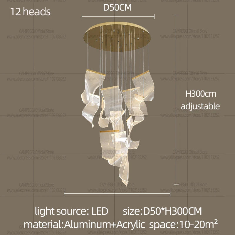 Modern LED Chandelier Pendant Lamp