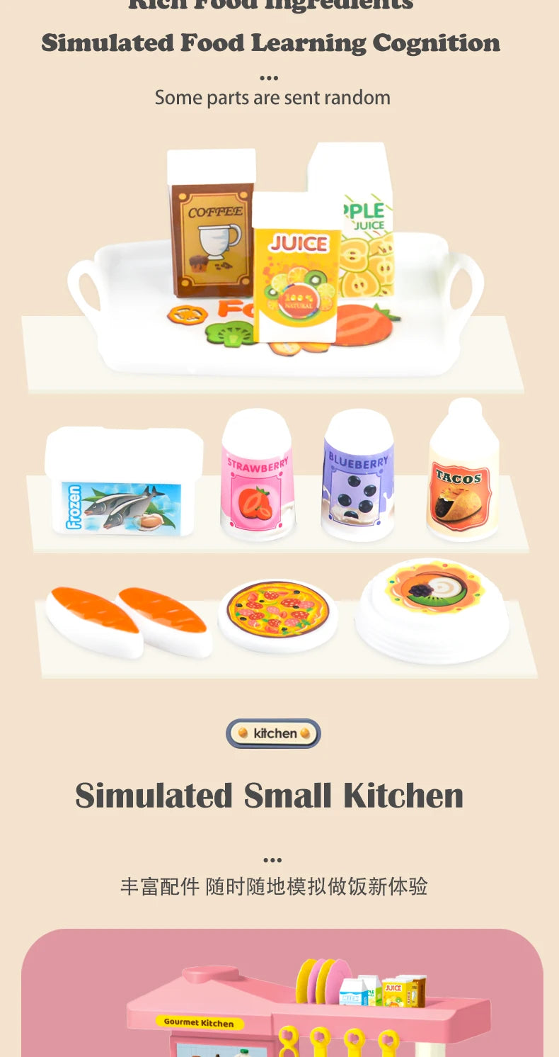 Kids Play Kitchen Accessories Set