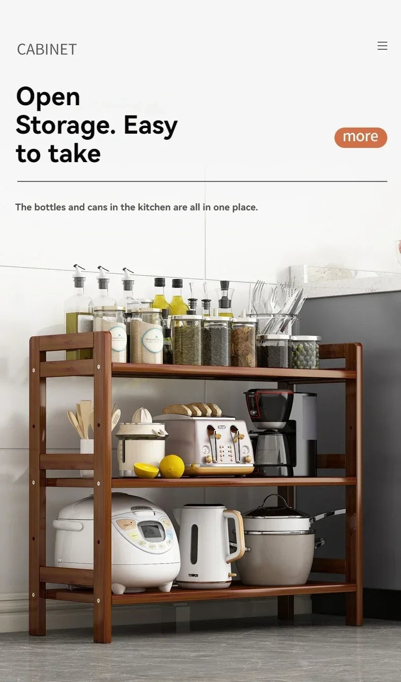 Multi-Layer Floor Standing Kitchen Shelf