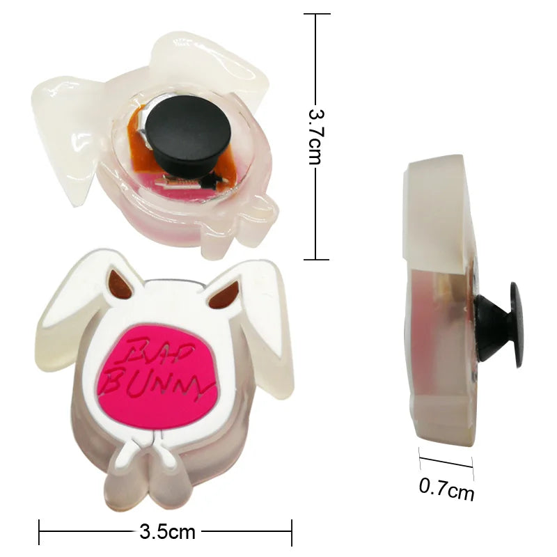 Women LED Shoe Charms Cartoon Animals