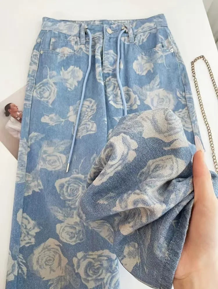 High Waist Slim Street Style Jeans