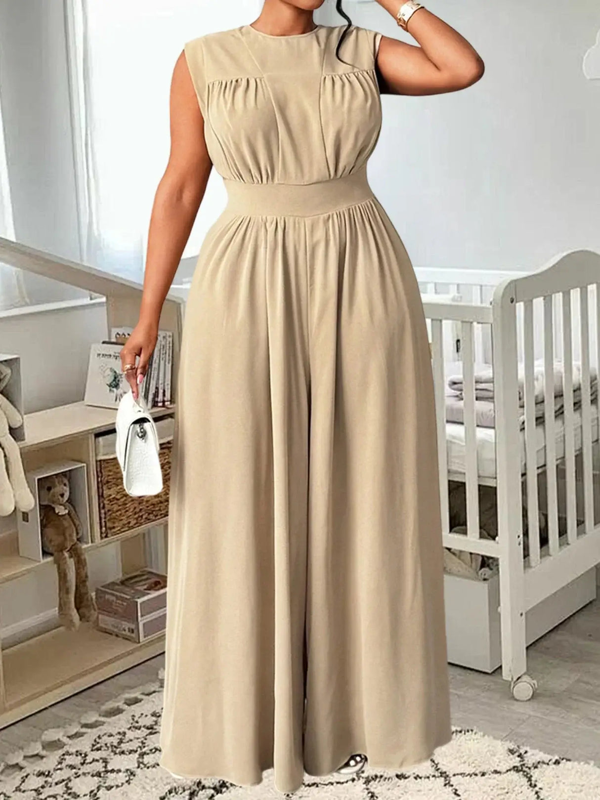 رومبير مطبوع عليه زهور للنساء بمقاسات كبيرة