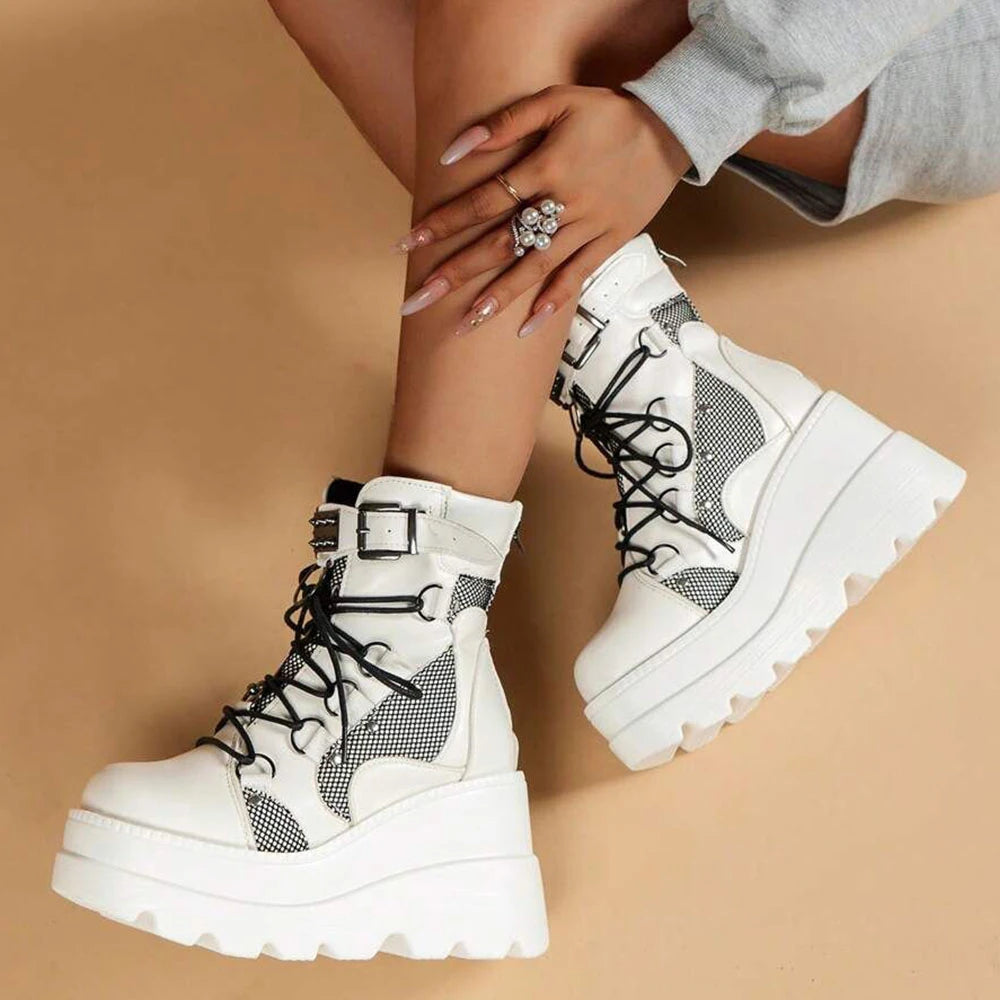 Gothic Platform Combat Boots