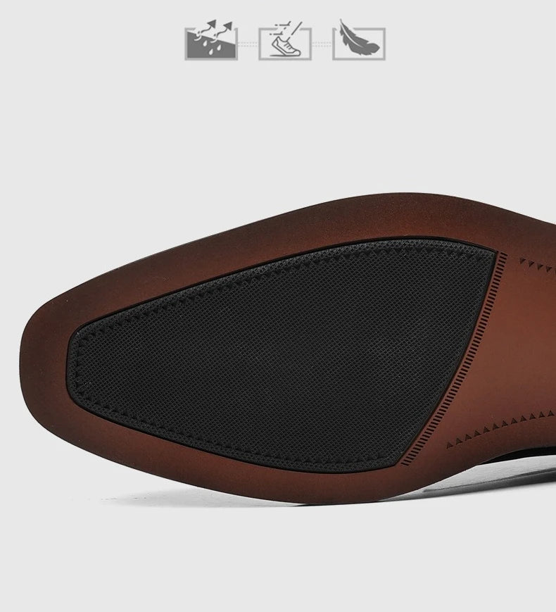 Men Large Size Leather Dress Shoes