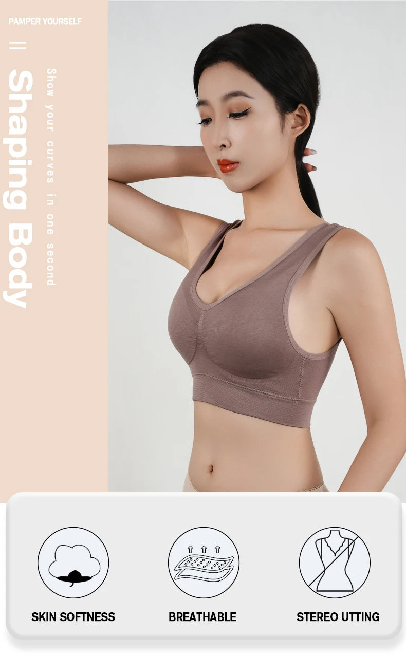 حمالة صدر رياضية مبطنة لليوجا للنساء