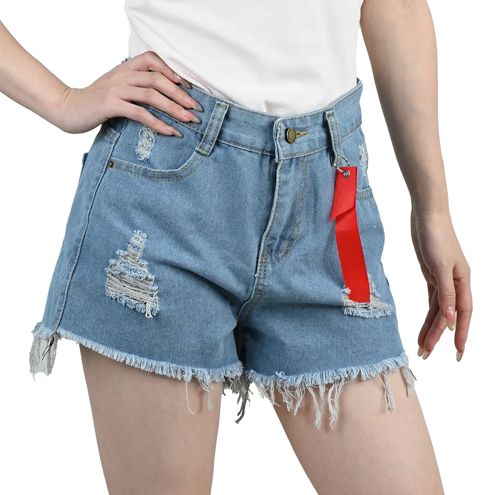 Women’s 3PCS High Waist Ripped Denim Shorts