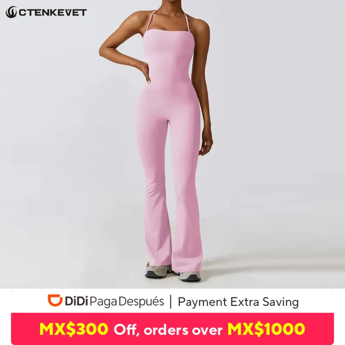 جمبسوت يوغا نسائي مفتوح الظهر