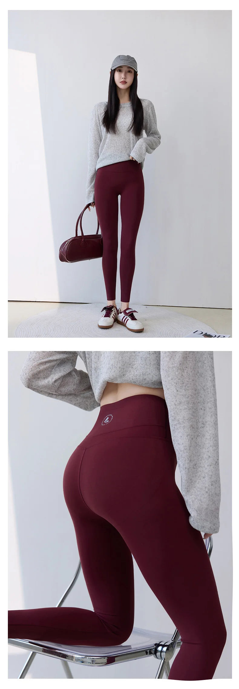 Women High Waist Push Up Sharkskin Leggings