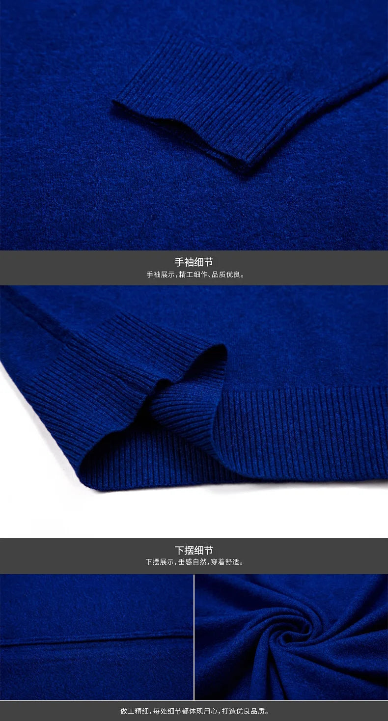 سترة رجالية محبوكة برقبة على شكل حرف V بمقاسات كبيرة