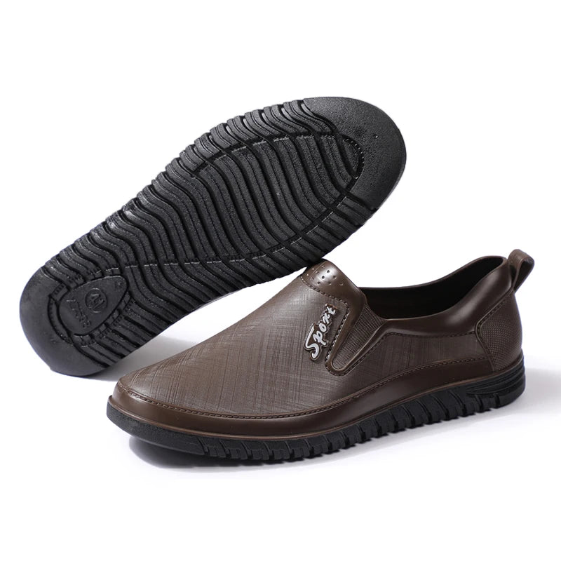 أحذية مطر رجالية منخفضة القطع