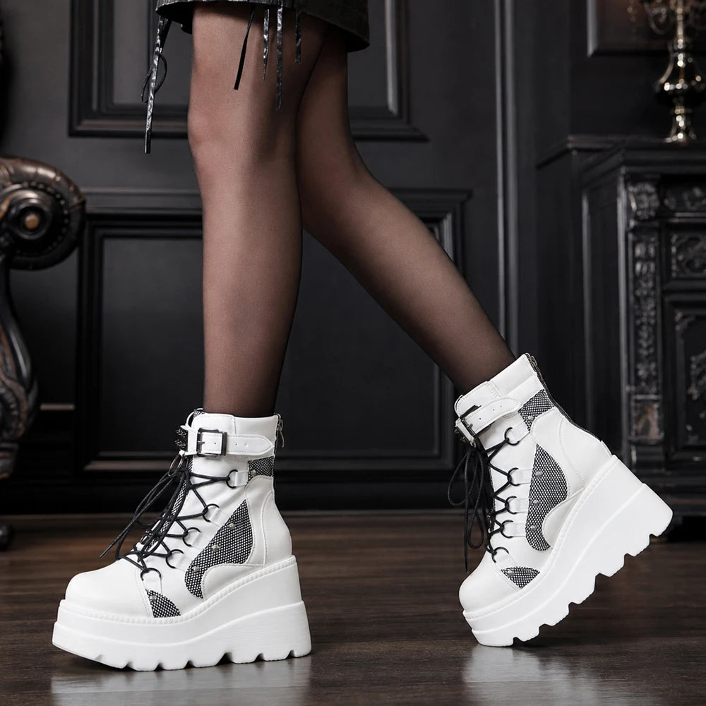 Gothic Platform Combat Boots