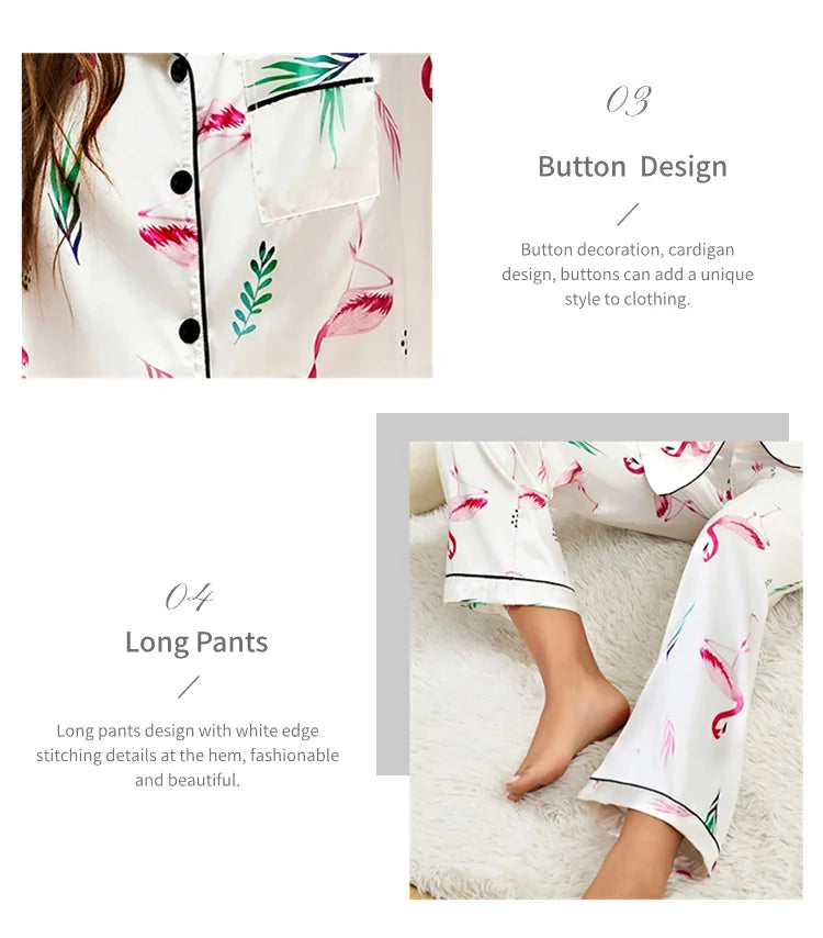 Women's Satin Pajama Set