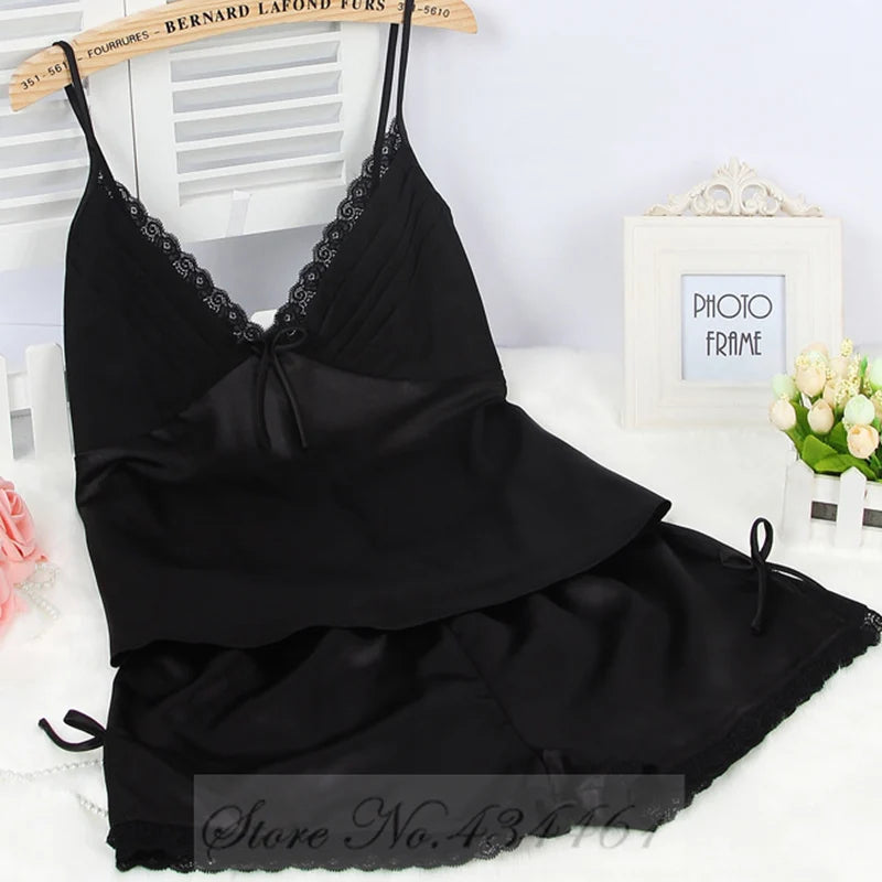 Curvy Luxe Satin Pajama Set