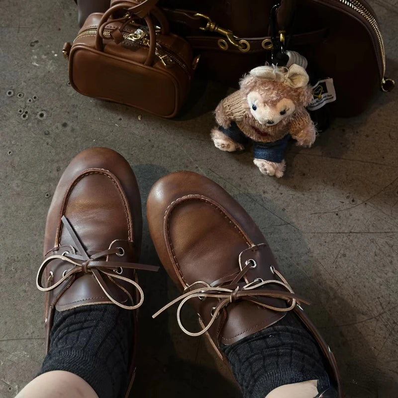 Soft Leather Slip-On Flats – Casual Women’s 2025