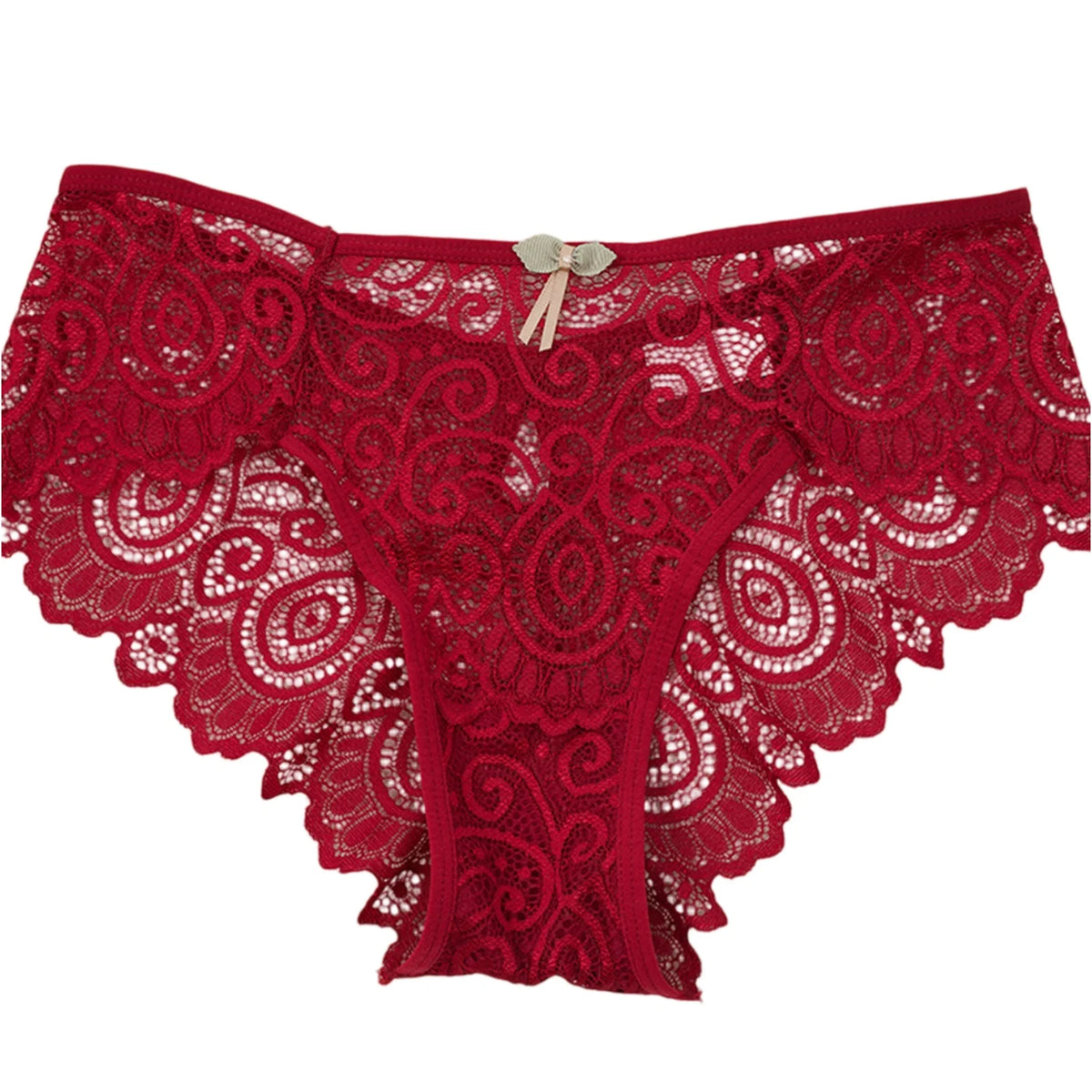 Mid Waist Lace Panties