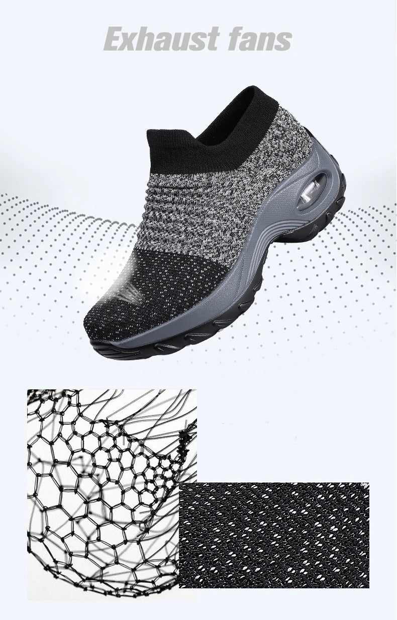 Women Sneakers Breathable Mesh Platform Shoes