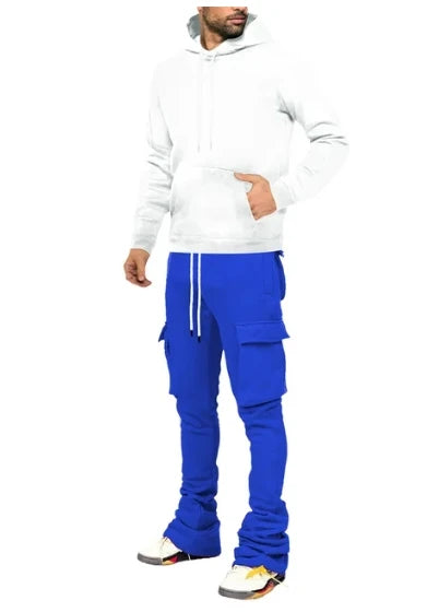 Men's Plus Size Stacked Cargo Pants – Fleece Streetwear