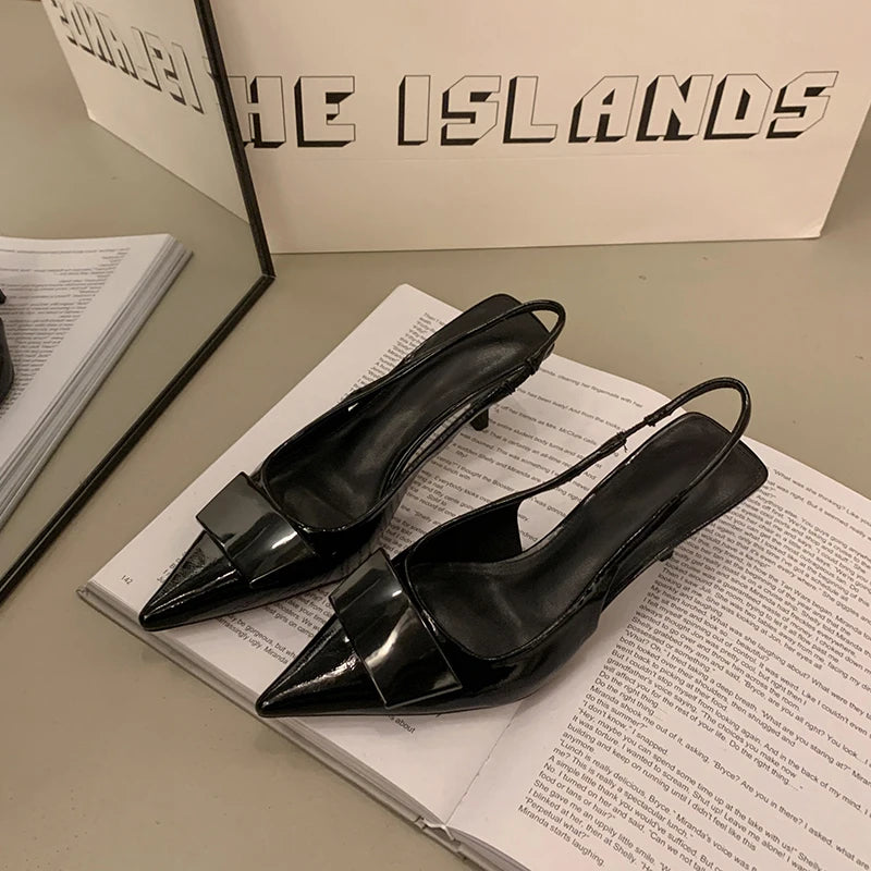 Pointed Toe Slingback Heels – Summer 2025