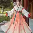 Hanfu traditional dress for women, featuring elegant design and vibrant colors, perfect for parties and cultural events.