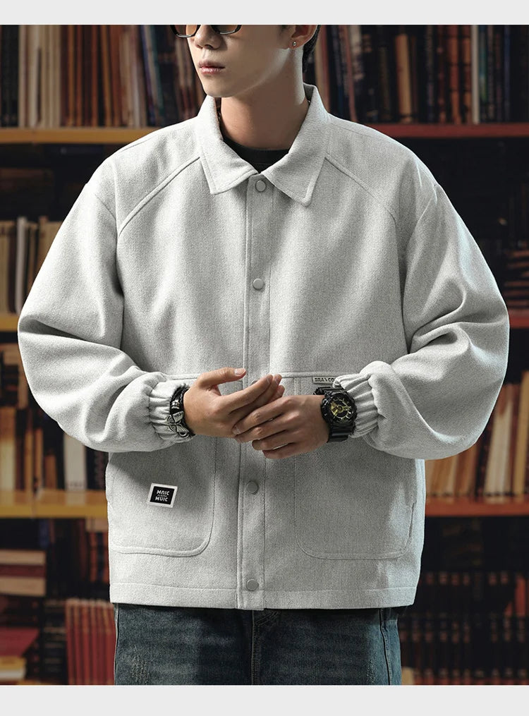 Men's Plus Size Vintage Casual Jacket