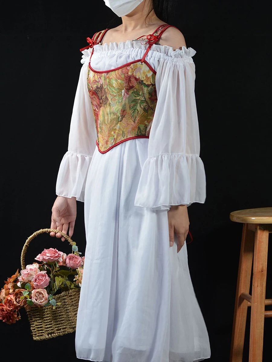 قميص داخلي نسائي مشد مزهر